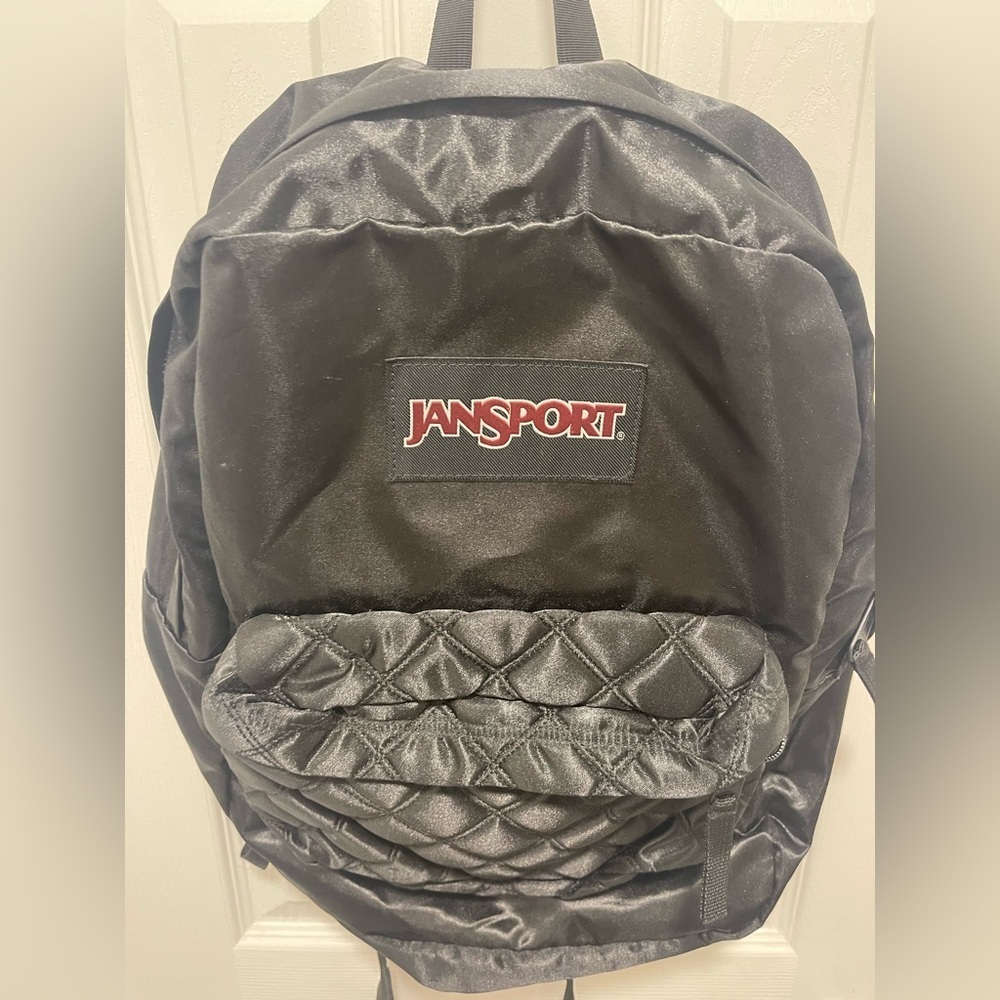 Jansport Black Satin Backpack